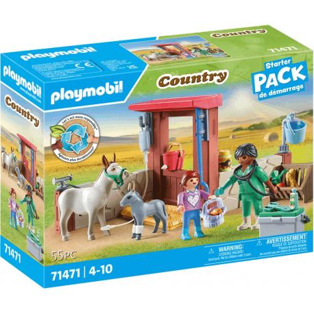 71471 PLAYMOBIL - VETERINAIRE AVEC ANIMAUX DE LA FERME