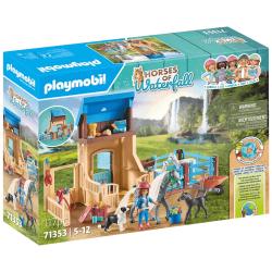 71353 PLAYMOBIL - AMELIA & WHISPER AVEC BOX POUR CHEVAUX