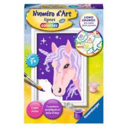 NUMERO D'ART MINI - LICORNE VIOLETTE - RAVENSBURGER