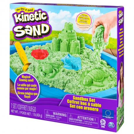 KINETIC SAND - COFFRET CHATEAU ET SON BAC - SABLE MAGIQUE A MODELER