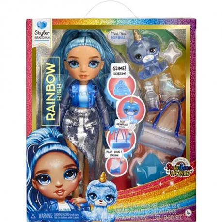 POUPEE SKYLER RAINBOW HIGH AVEC LICORNE ET SLIME