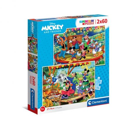 PUZZLE 2X60P - MICKEY ET SES AMIS