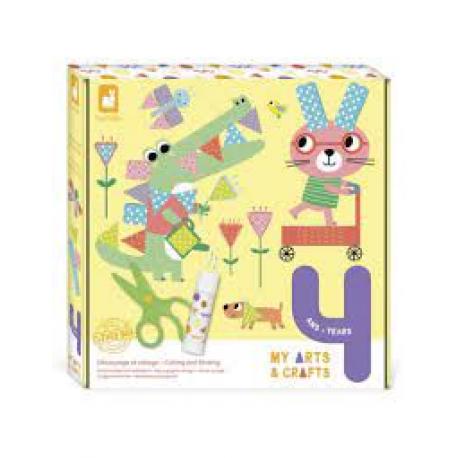 COFFRET DECOUPAGE ET COLLAGE - 4 ANS