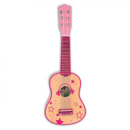 GUITARE EN BOIS ROSE 55 CM