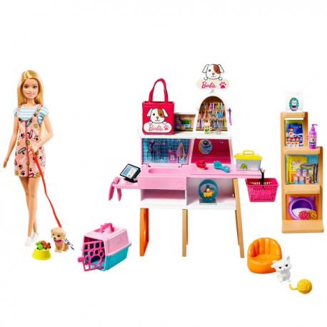 BARBIE ET SON SALON DE TOILETTAGE POUR ANIMAUX