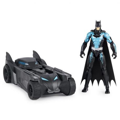 PACK BATMOBILE + FIGURINE BATMAN 30 CM 