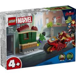 76287 LEGO - IRON MAN AVEC UNE MOTO ET HULK