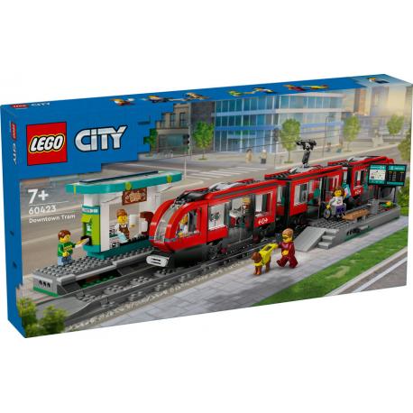 60423 LEGO - LE TRAMWAY ET LA STATION DU CENTRE-VILLE