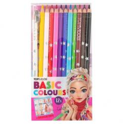 TOPMODEL SET DE CRAYONS DE COULEUR BASIC 12 COULEURS