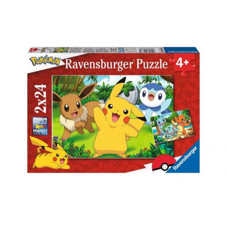 PUZZLE 2X24PCS - POEKEMON