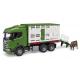 CAMION DE TRANSPORT D'ANIMAUX SCANIA SUPR 560R AVEC 1 BETAIL