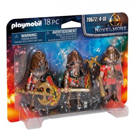 70672 PLAYMOBIL - 3 COMBATTANTS BURNHAM RAIDERS