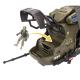 HELICOPTERE MILITAIRE AVEC 2 FIGURINES SOLDAT ET JEEP